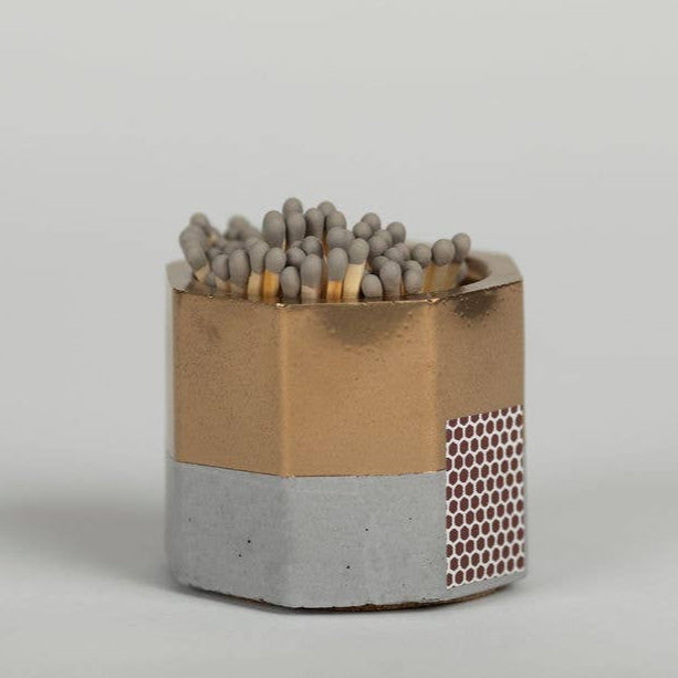 Concrete Match Holder + Matches
