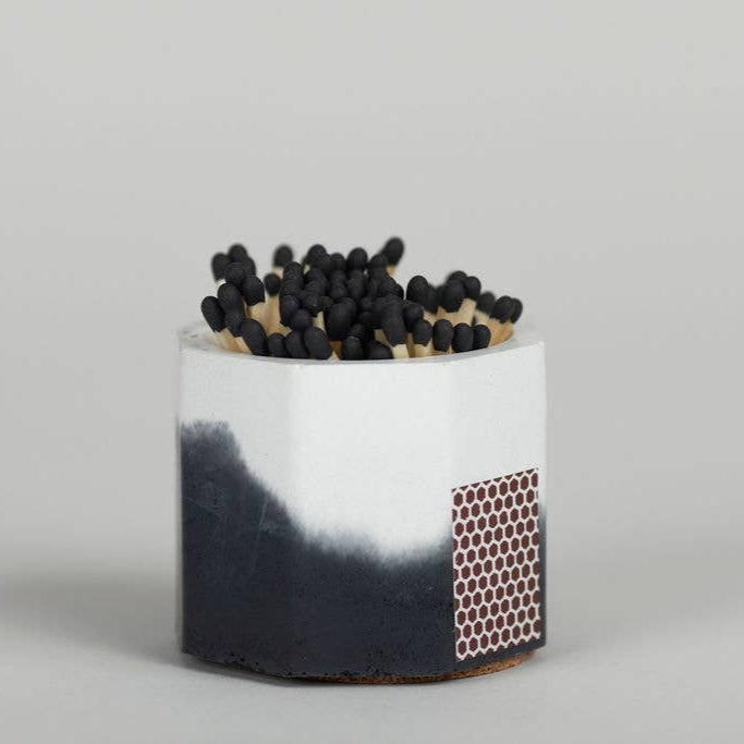 Concrete Match Holder + Matches