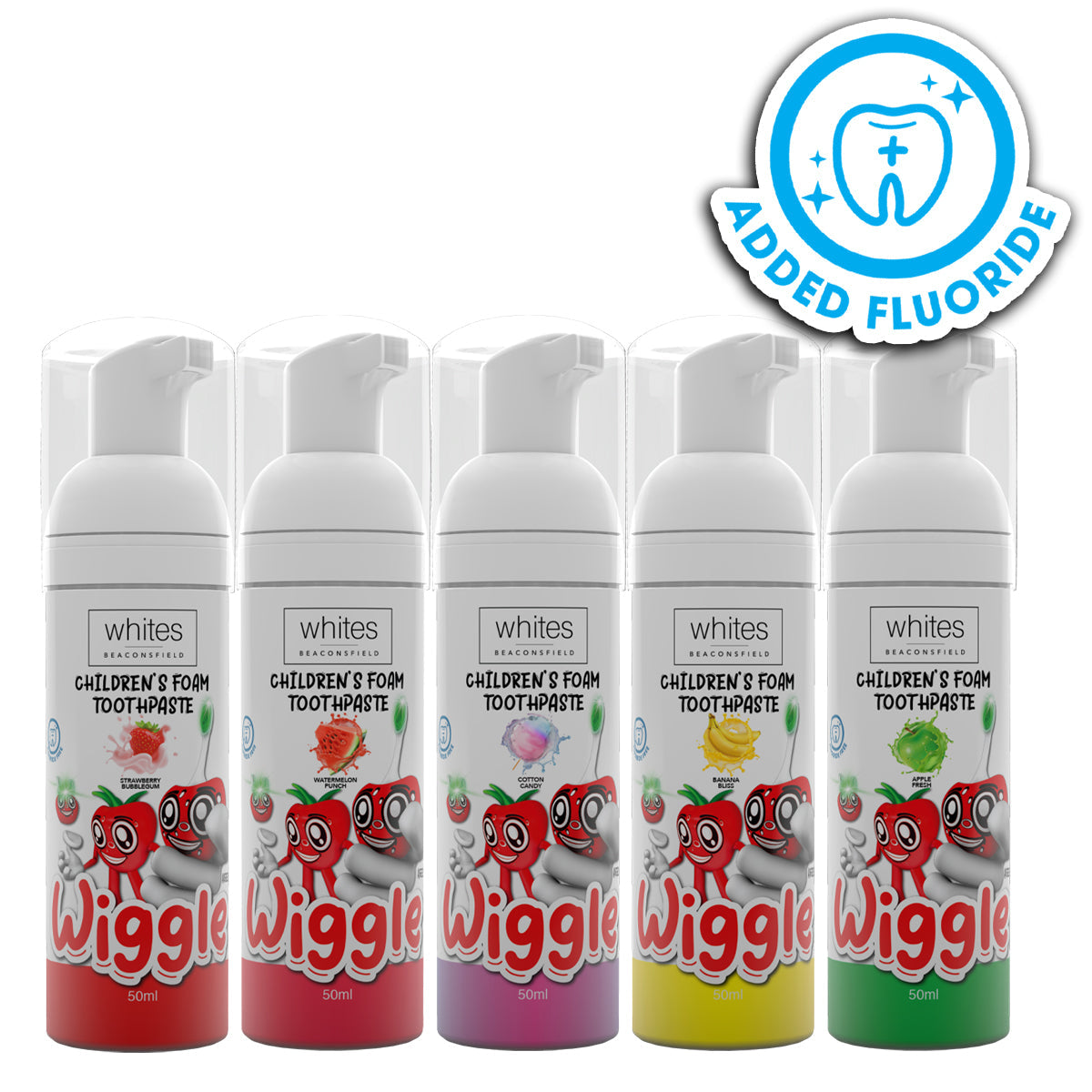 "Wiggle" Fluoride Toothpaste Foam Bundle