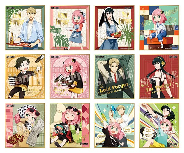 ENSKY  Spy X Family Visual Shikishi Collection 12Pcs Complete Box