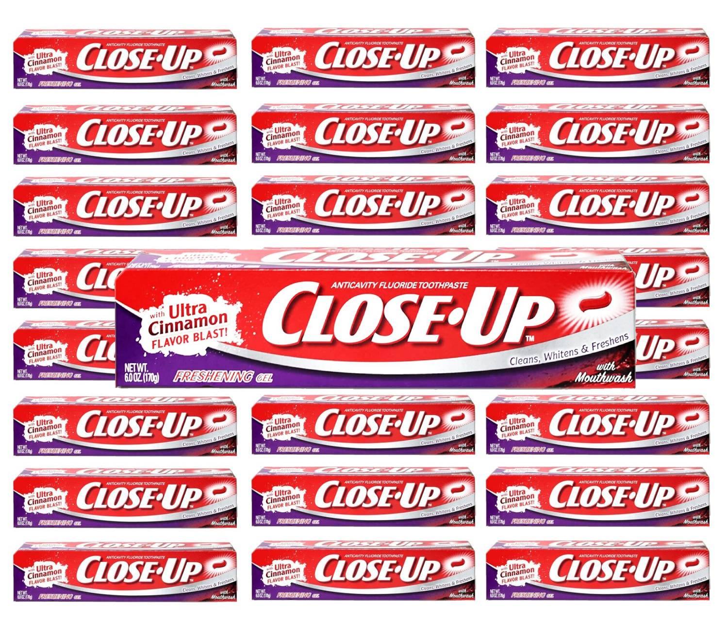 Close-Up Fluoride Toothpaste Refreshing Gel 4oz - 24 Pack