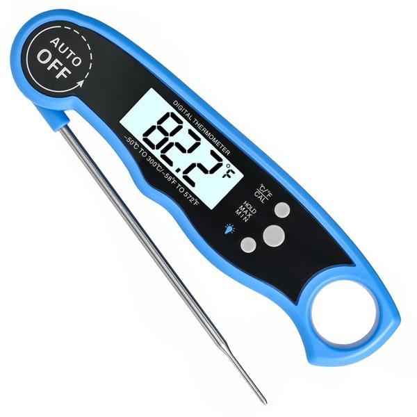 Digital Meat Thermometer Waterproof Instant with Calibration and Back light