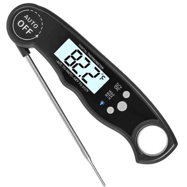 Digital Meat Thermometer Waterproof Instant with Calibration and Back light